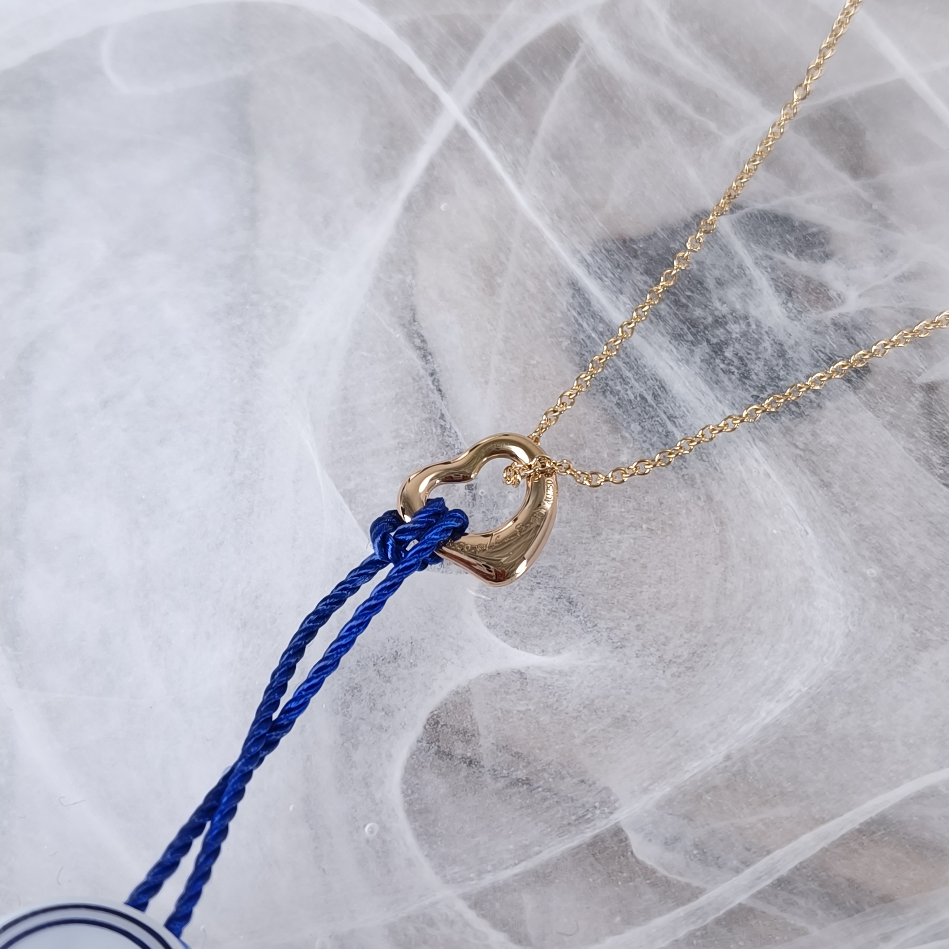 Tiffany&Co. Necklace Elsa Peretti Collection Open Heart Necklace Gold18k One Size40cm One Size — cover view 4 of 9