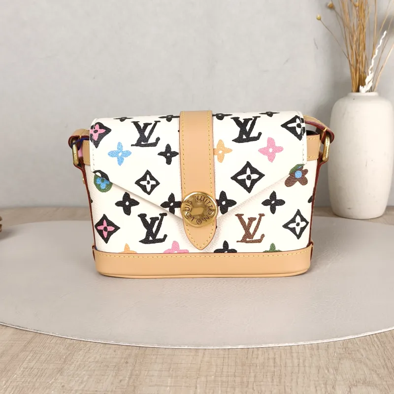 Louis Vuitton Crossbody Bag ENVELOPE Messenger Bag Box Tyler Yellow PVC Mini 19 × 7 × 12 cm