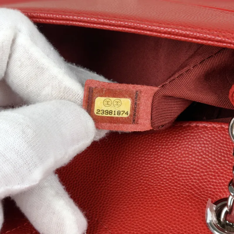 Chanel Crossbody Bagcf Collection Crossbody Bag Red Calfskinmini18 × 4 × 11.5 cm — detail view 8 of 13