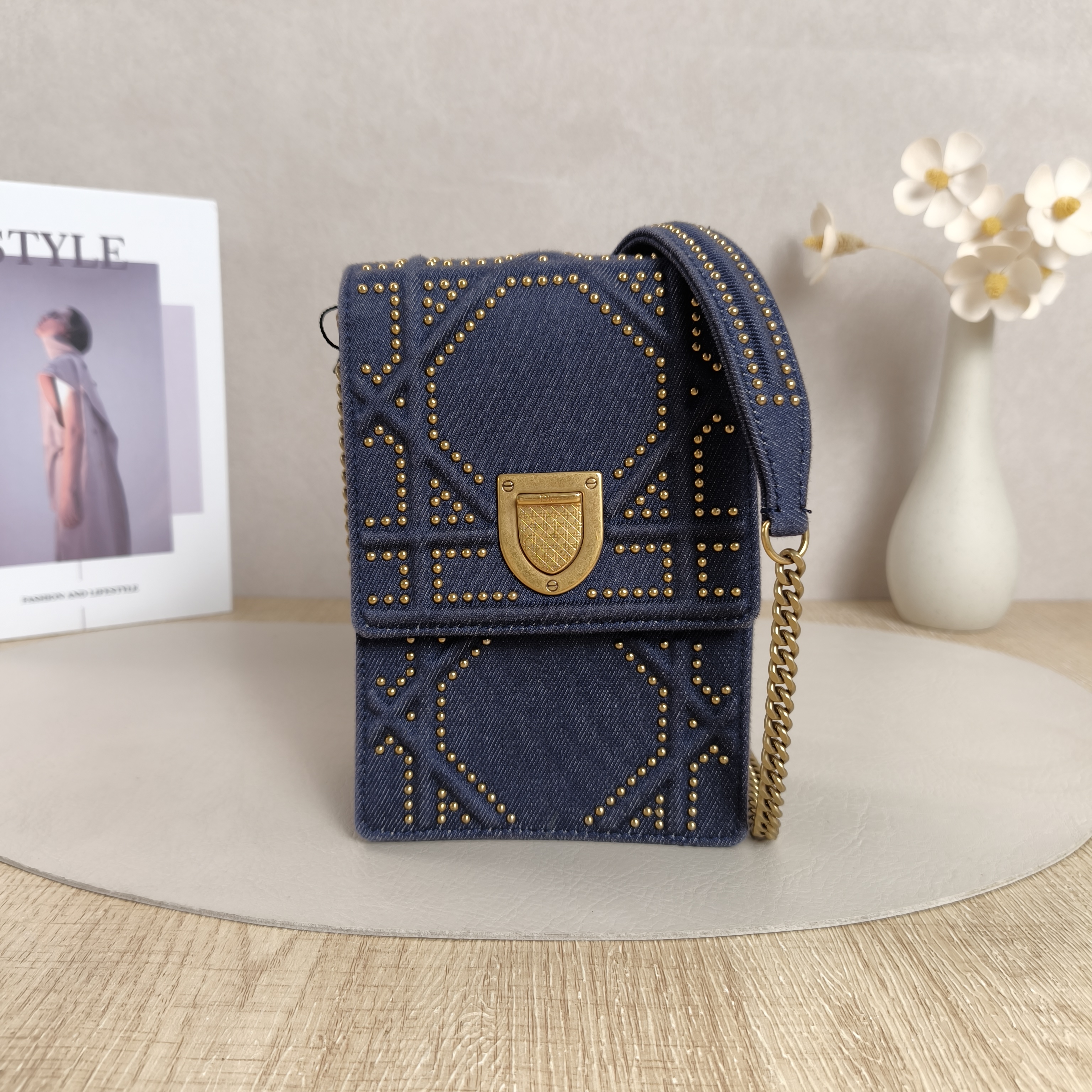 DIOR Crossbody Bag ama Blue One Size11.5 × 7 × 16.5 cm