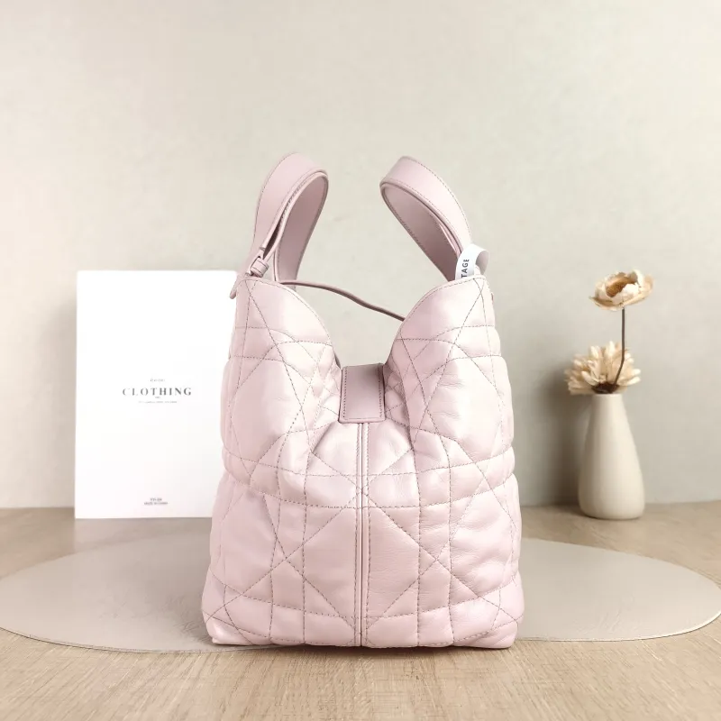 DIOR Top Handle Bag TOUJOURS Pink Calfskin Medium28.5 × 17 × 21.5 cm — detail view 9 of 10