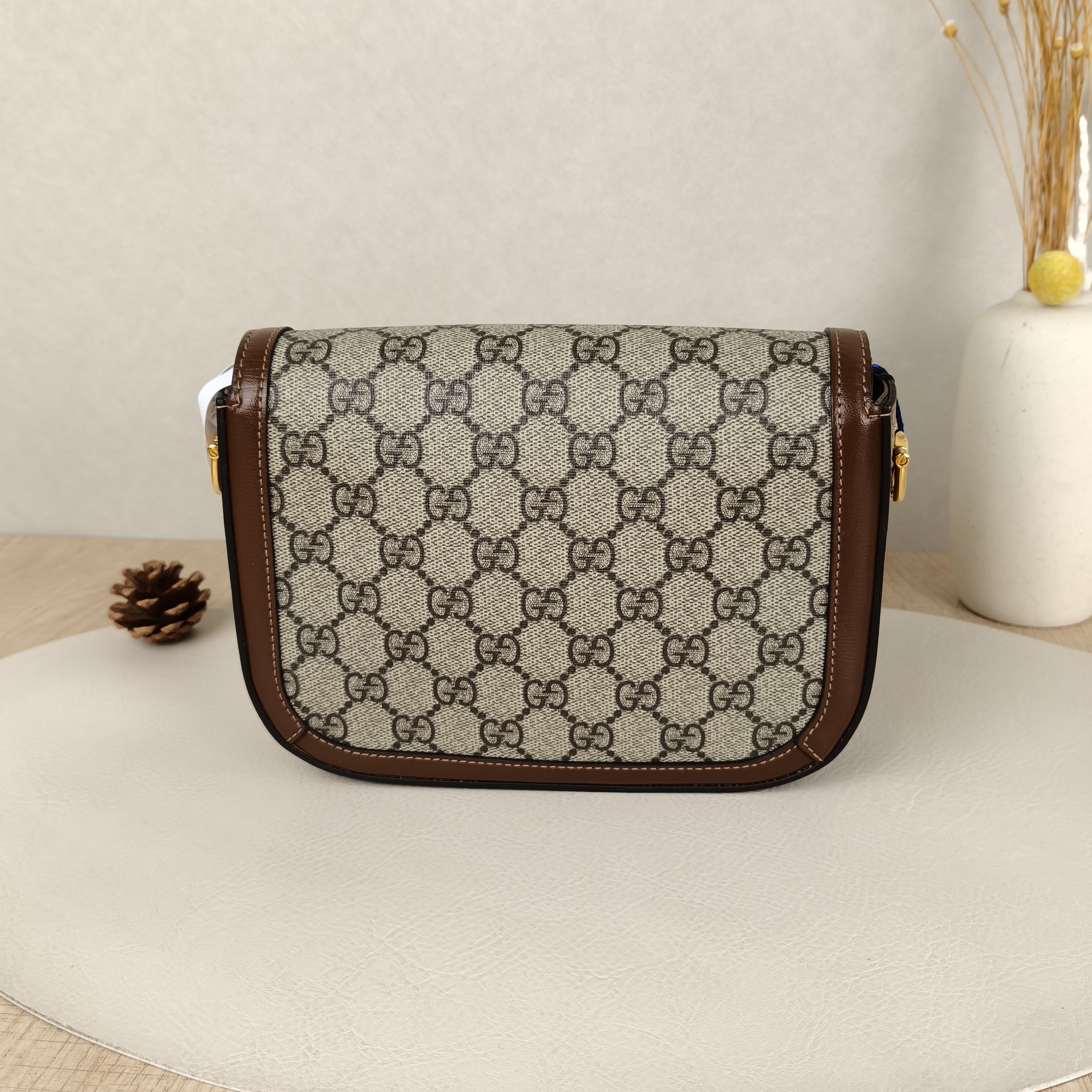 GUCCI Crossbody Bag Horsebit 1955 Horsebit Small Monogram PVC Small20.5 × 5 × 14.5 cm — cover view 2 of 9