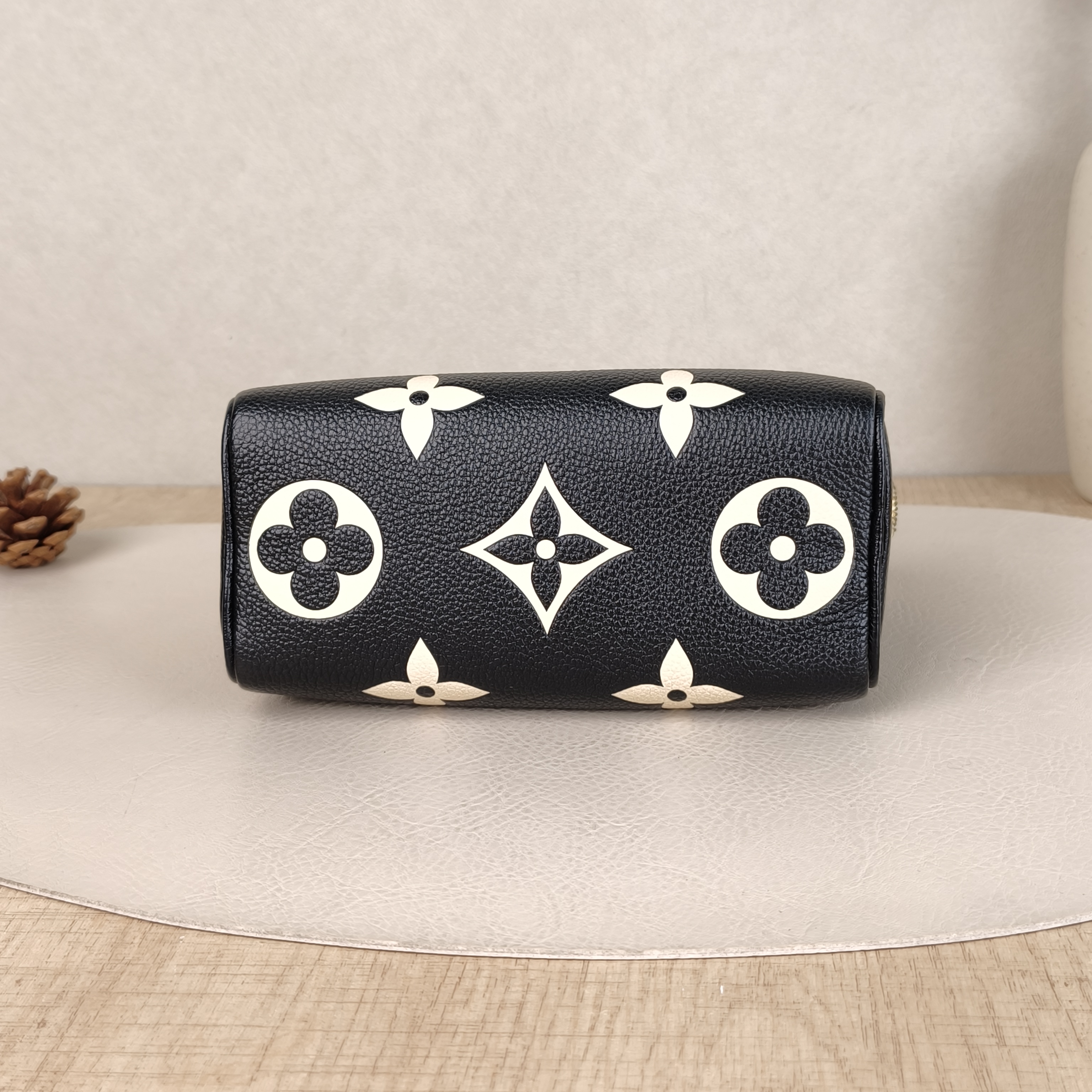 Louis Vuitton Crossbody Bag Speedy Nano Black · White Empreinte Embossed Calfskin Monogramnano16 × 7.5 × 10 cm — cover view 3 of 5