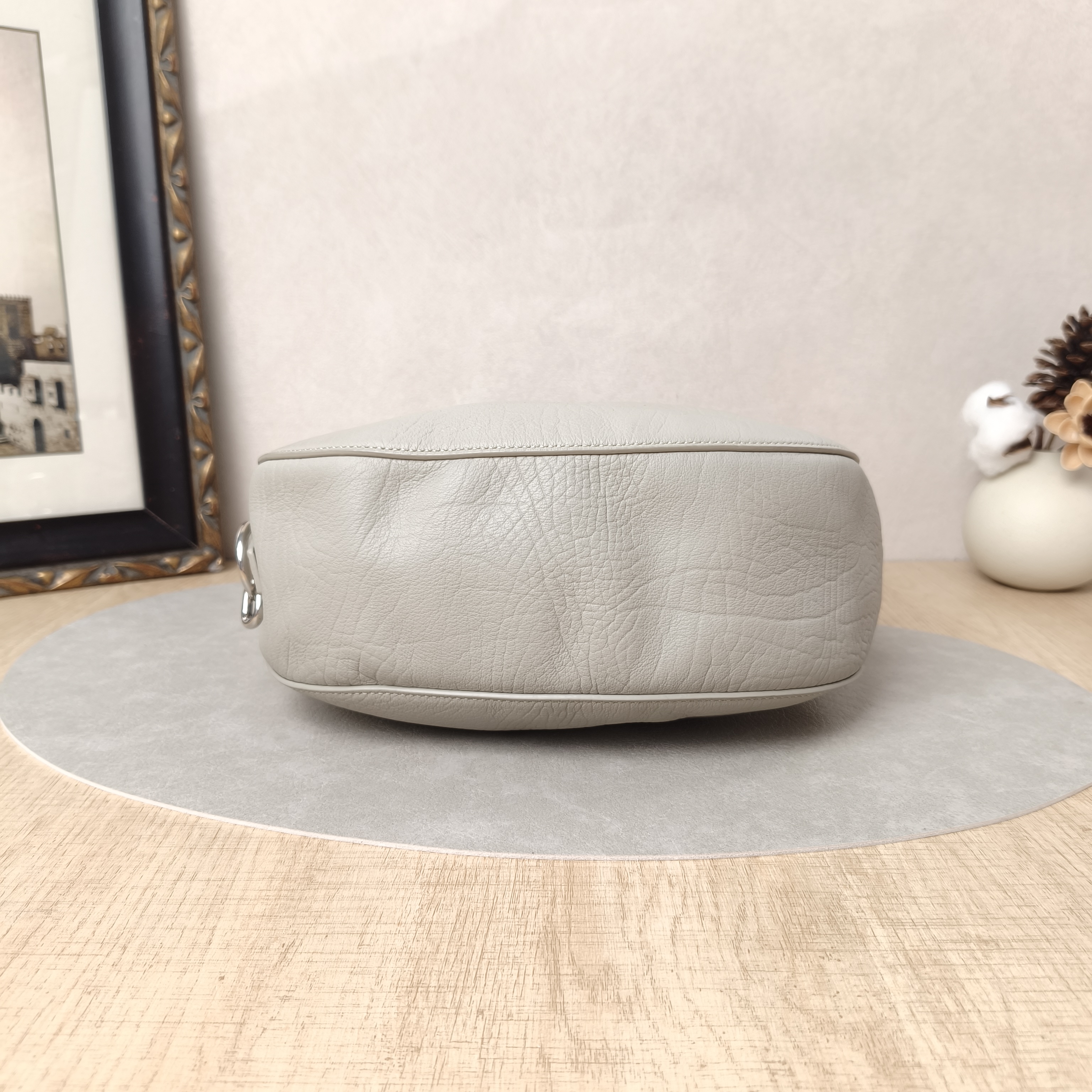 BURBERRY Crossbody Bag Crossbody Bag Grey Calfskin One Size24 × 8 × 23 cm — cover view 6 of 10