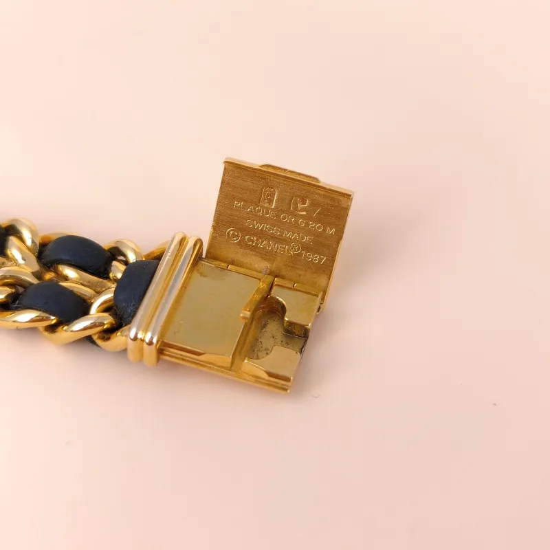 Chanel Watch Première Édition Originale Black with Gold-Tone Hardware Black with Gold-Tone Hardware M 26.1mm x 20mm x 7.6mm — cover view 2 of 7