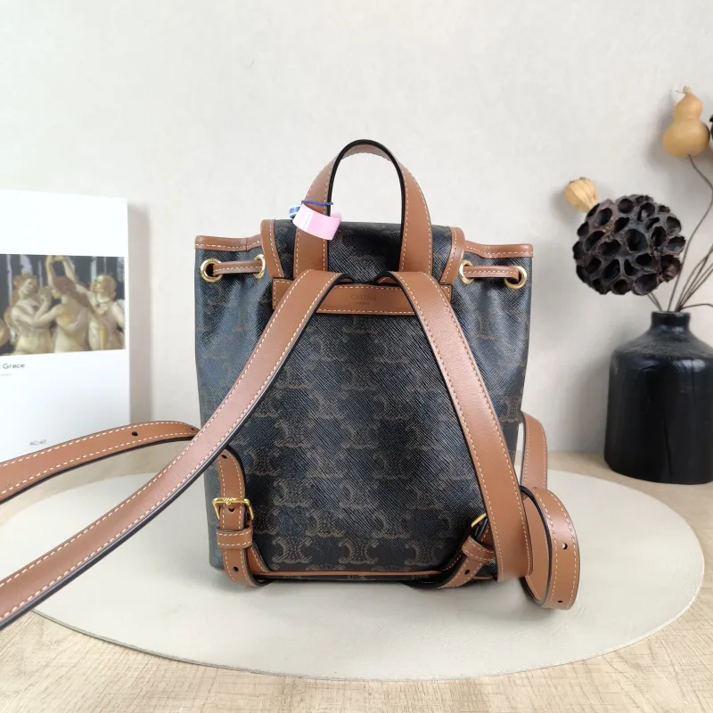 CELINE Backpack FOLCO Backpack Monogram PVC Mini 17 × 10 × 20 cm — cover view 5 of 5