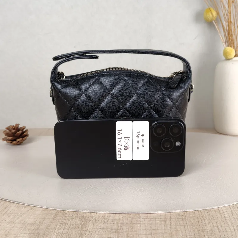 Chanel Crossbody Bag Crossbody Bag Black Grained Calfskin One Size 15.5 × 6 × 12 cm — cover view 2 of 5
