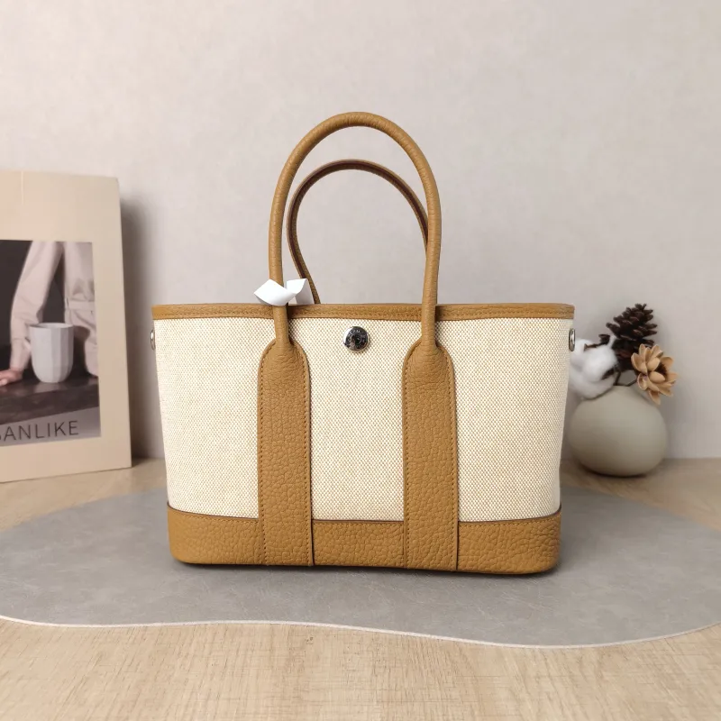 Hermès Top Handle Bag Neo Garden 23 Mini Canvas · Negonda Calfskin Mini 23 × 10 × 16 cm G — cover view 2 of 6