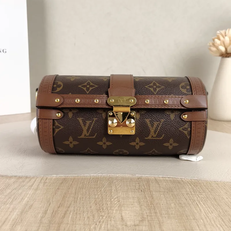 Louis Vuitton Crossbody Bag Papillon Trunk Monogram PVC Small19 × 9 × 9 cm