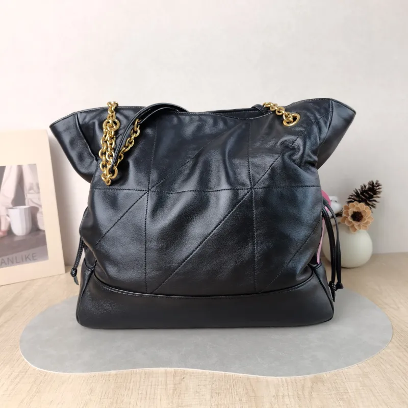 SAINT LAURENT Crossbody Bag JAMIE SHOPPING Shopping Tote Black SL ambskin Medium 35 × 10 × 35 cm — cover view 2 of 5