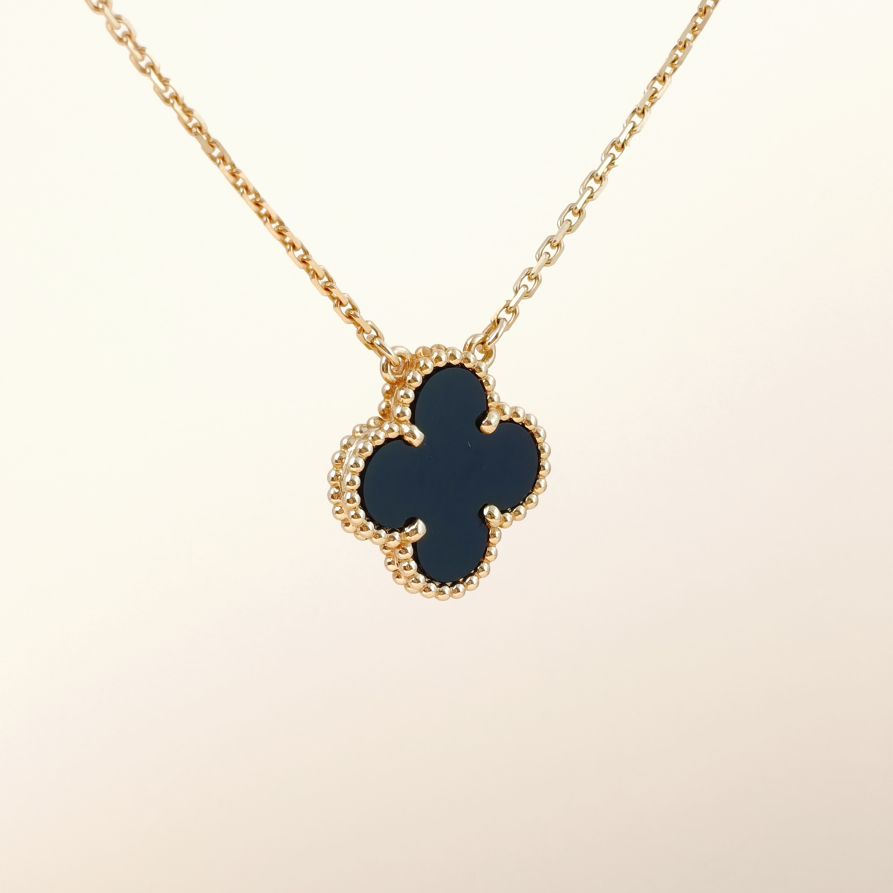 Van Cleef & Arpels Necklace Alhambra Alhambra Collection Necklace 18KY ellow Gold Vintage Small42cm — cover view 6 of 12