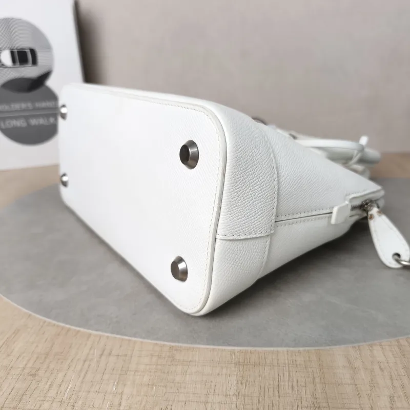 BALENCIAGA Top Handle Bag Ville Dome Bag White Calfskin Small26 × 11 × 22 cm — detail view 8 of 13