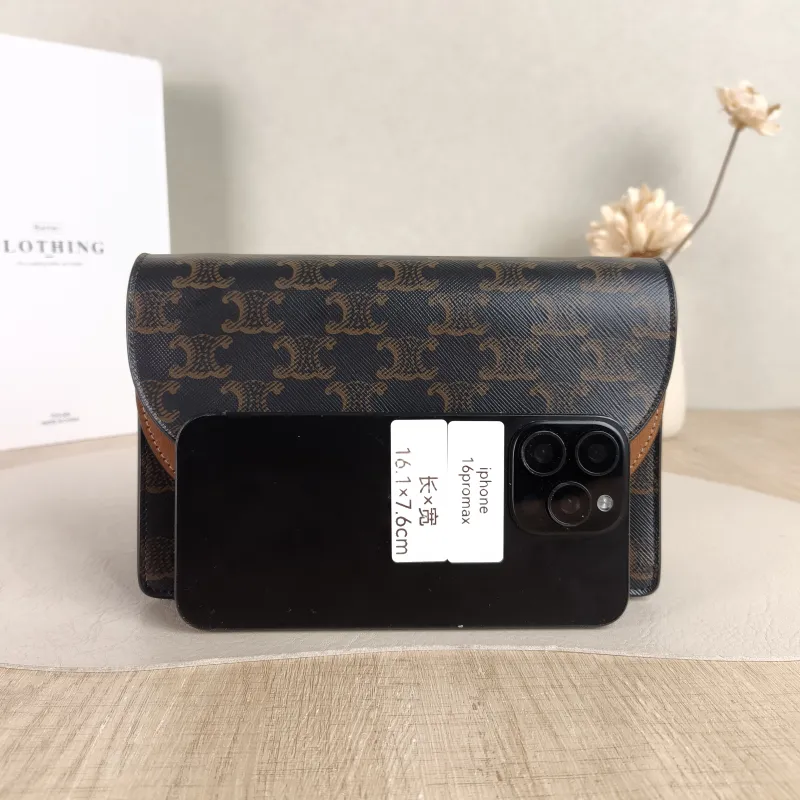 CELINE Crossbody Bag TRIOMPHE Clutchwoc Monogram PVC 20 × 6 × 12 cm — cover view 2 of 5