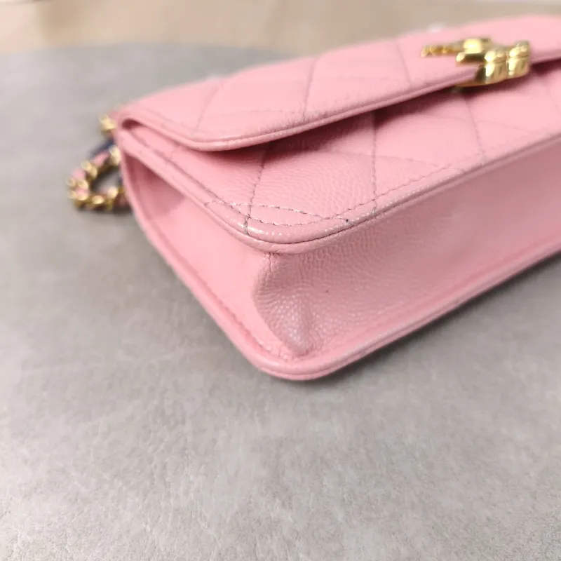 Chanel Crossbody Bag woc Pink Calfskin One Size17 × 4 × 10 cm — detail view 5 of 12