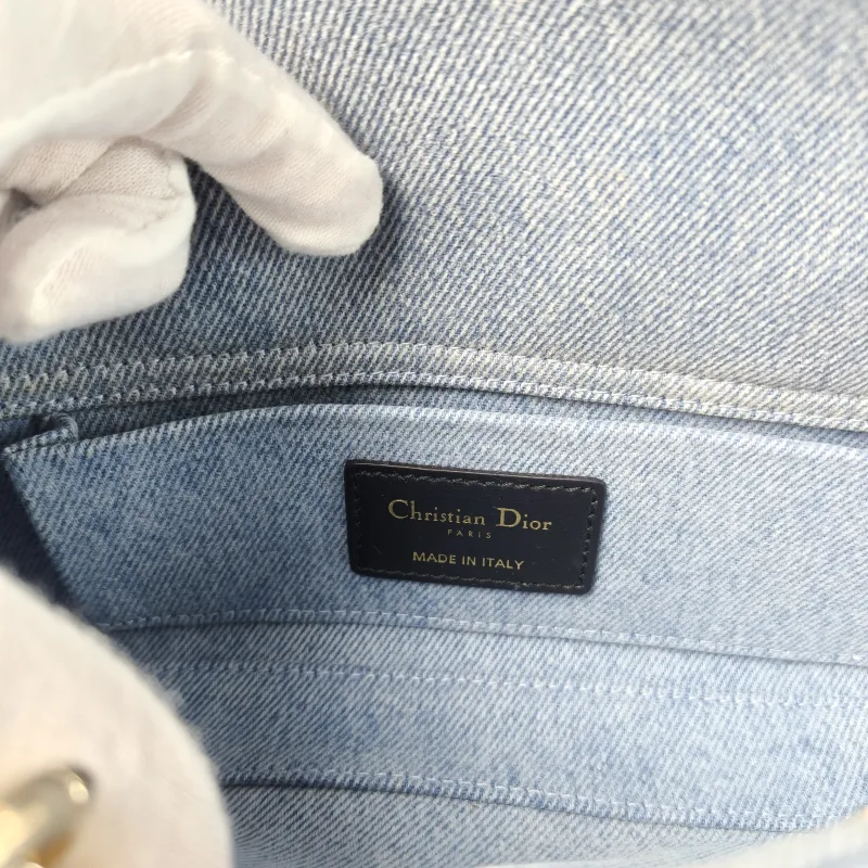 DIOR Top Handle Bag Lady D-Joy Blue Small 22 × 6 × 11 cm — detail view 13 of 14