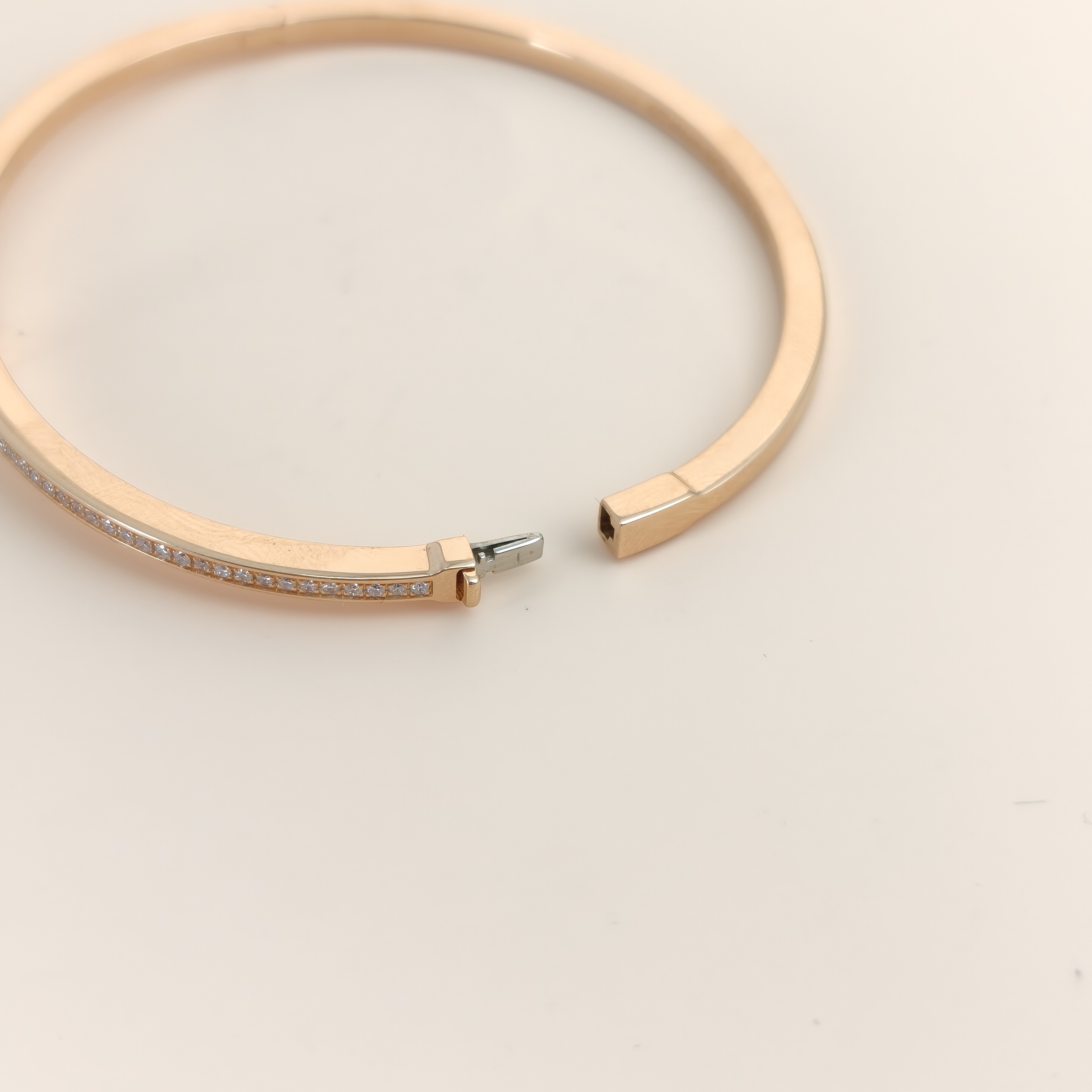 Tiffany&Co. Bangle T Collection Bangle Rose Gold Diamond18KR ose Gold One Size16.5cm — cover view 7 of 8