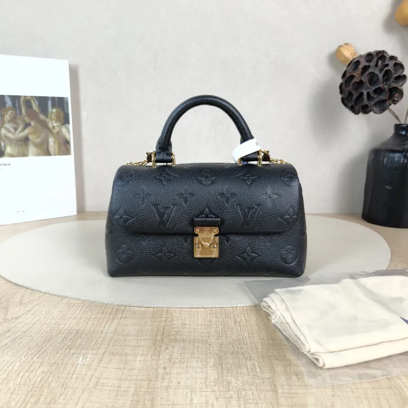 Louis Vuitton Crossbody Bag MADELEINE Black Monogram Empreinte Embossed Calfskin nano 21 × 6 × 12.5 cm — cover view 4 of 6