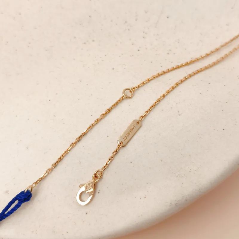 Van Cleef & Arpels Necklace Alhambra Alhambra Collection Yellow Gold 18KY ellow Gold Malachite Vintage Small 41cm — cover view 2 of 14