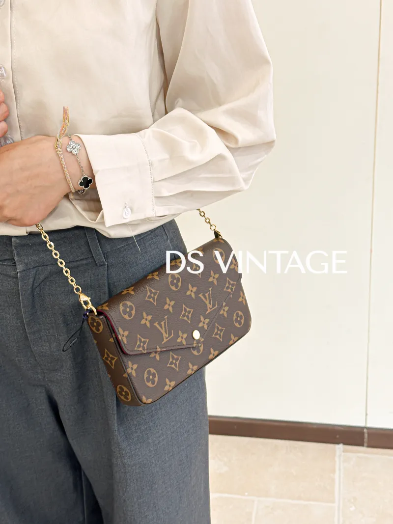 Louis Vuitton Crossbody Bag Pochette Félicie Monogram PVC Small21 × 3 × 12 cm — on-model view 2 of 4