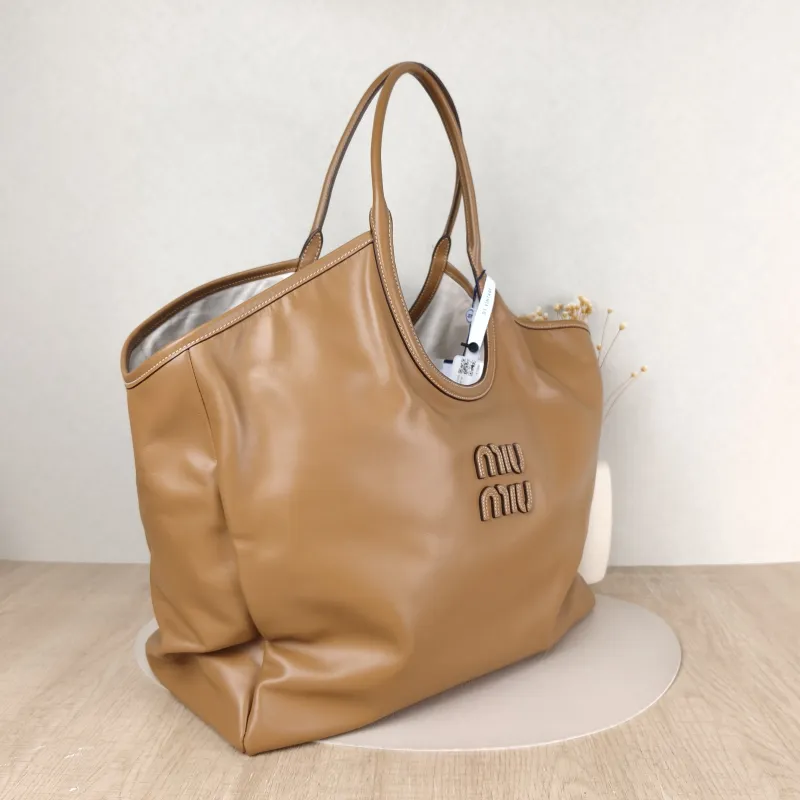 Miumiu Shoulder Bag IVY Tote Shopping Tote CC alfskin 38 × 18 × 38 cm — cover view 2 of 5