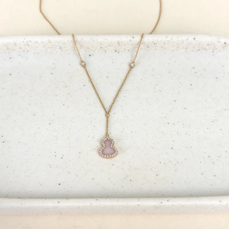 Qeelin Necklace Wulu Collection Necklace Pink18KY ellow Gold Pearl Diamond Small1.1-44 — cover view 2 of 7