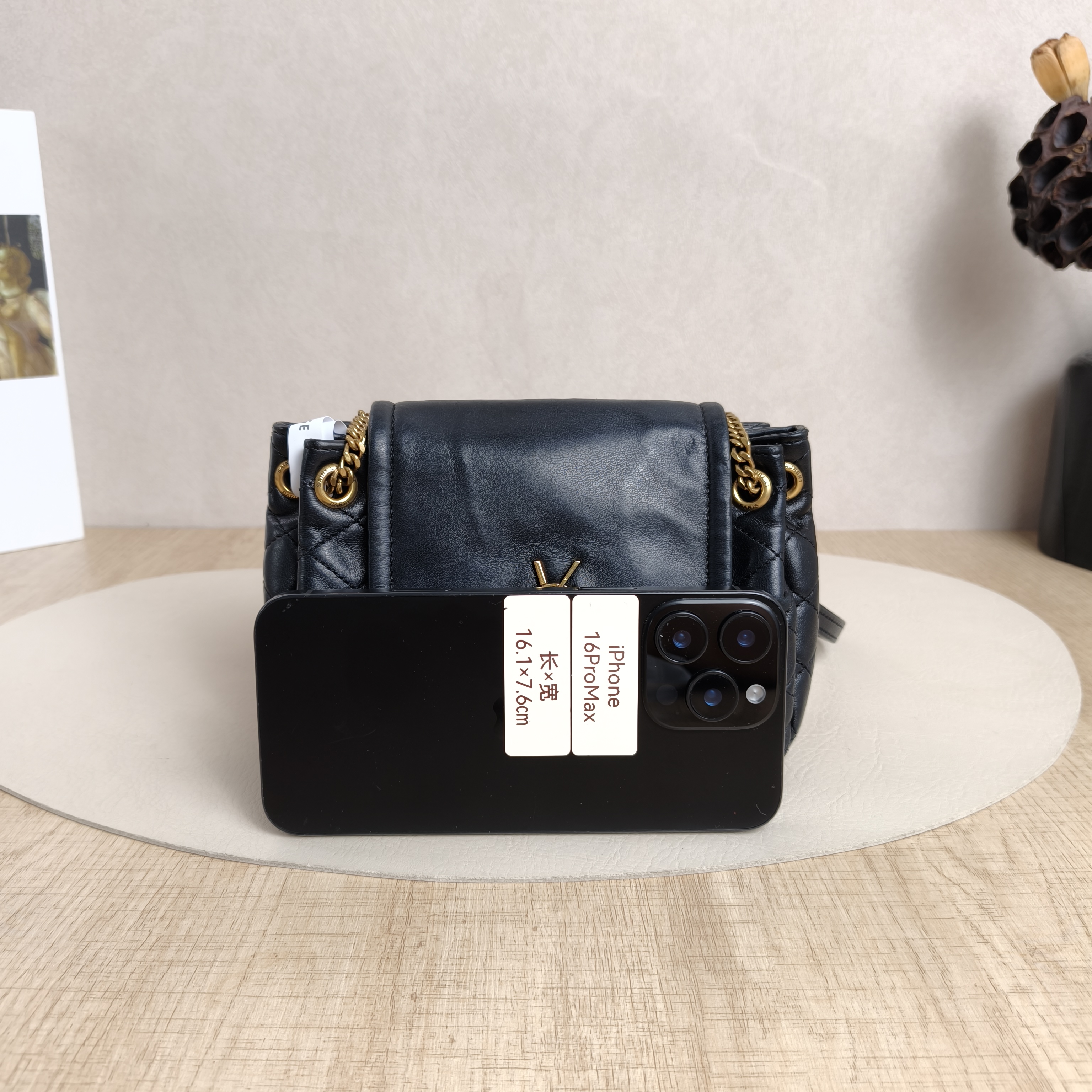 SAINT LAURENT Crossbody Bag NOLITA Black SL ambskinmini18 × 6 × 13 cm — cover view 4 of 6