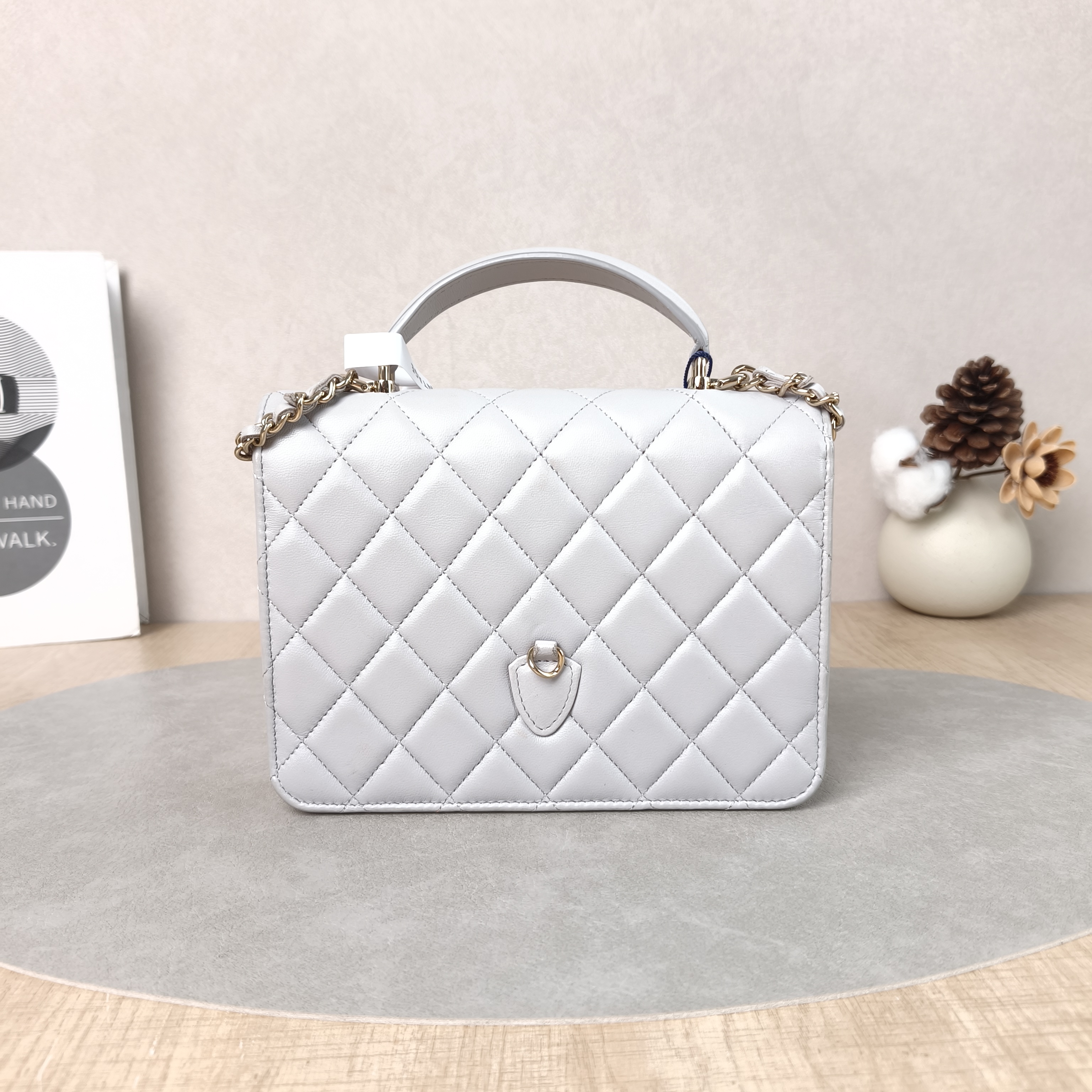 Chanel Backpack25k Backpack Grey Lambskin One Size18.2 × 5 × 14 cm — cover view 4 of 6