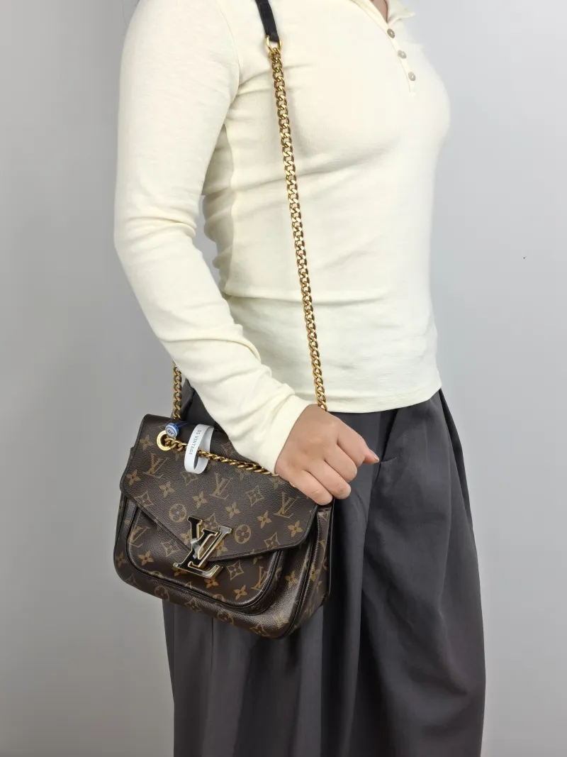 Louis Vuitton Crossbody Bag Passy Messenger Bag Monogram PVC Small 23 × 9 × 17 cm — on-model view 2 of 3