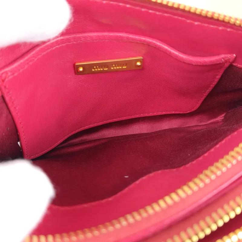 Miumiu Crossbody Bag Red Calfskin One Size20.5 × 2 × 11.5 cm — detail view 8 of 12