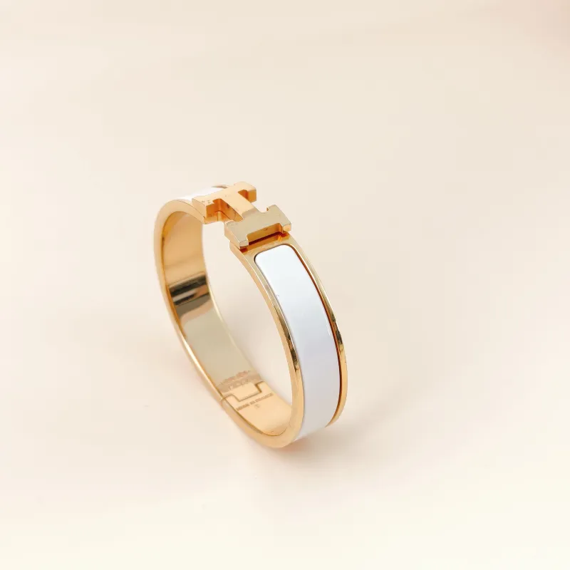 Hermès Bangle Clic HB angle White One Size 15.8cm — cover view 4 of 11