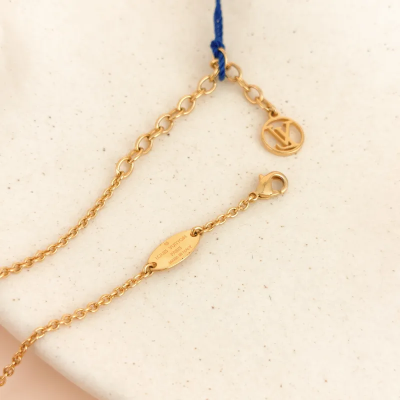 Louis Vuitton Necklace logo Necklace Gold One Size 47cm — cover view 6 of 7