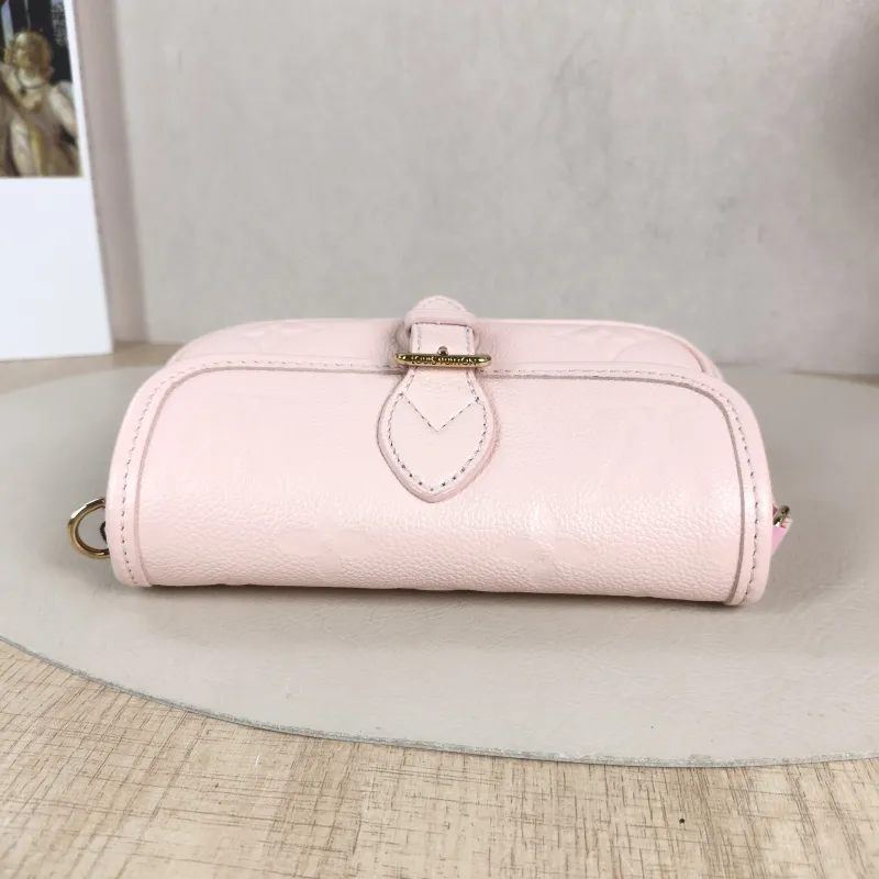 Louis Vuitton Crossbody Bag Diane Baguette Bag Monogram Empreinte Embossed Calfskin nano 19 × 6 × 10.5 cm — detail view 2 of 13