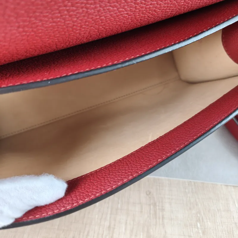 Moynat Crossbody Bag rejane Top Handle Crossbody Bag Red Calfskin Small 26 × 11 × 18 cm — detail view 9 of 16