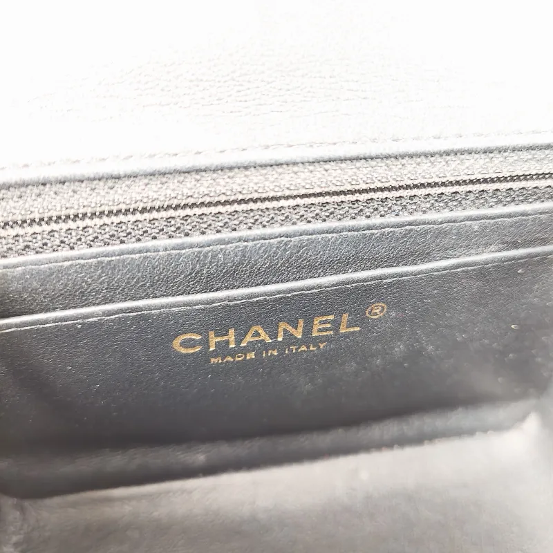 Chanel Crossbody Bag Classic Flap Mini CF Mini Black SL ambskinmini17 × 8 × 13.5 cm — detail view 13 of 15