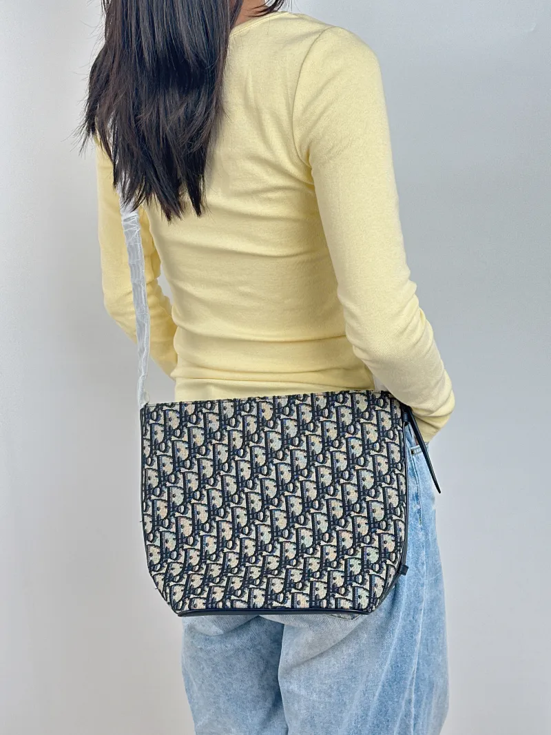 DIOR Shoulder Bag star Bucket Bucket Bag Blue Canvas Small 24 × 15 × 24 cm — on-model view 2 of 2