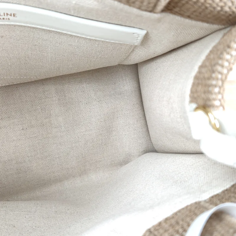 CELINE Shoulder Bag CABAS THAIS Shopping Tote Brown Small 25.5 × 12 × 18.5 cm — detail view 1 of 10