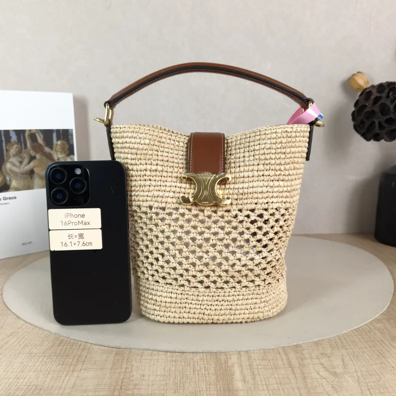CELINE Crossbody Bag Louise Bucket Bag Small 16 × 12 × 19 cm — cover view 5 of 6