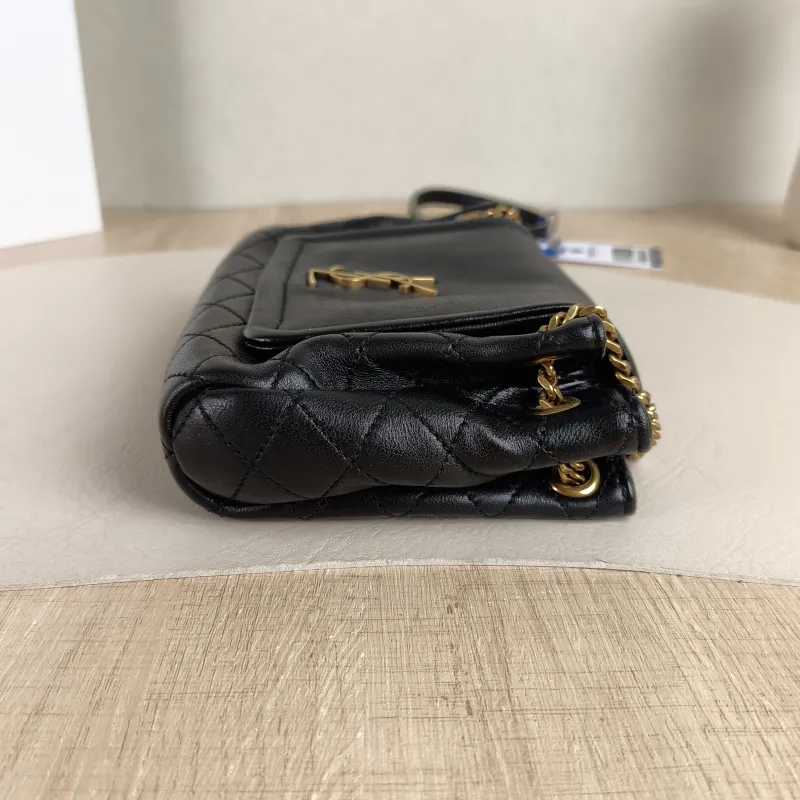 SAINT LAURENT Crossbody Bag NOLITA Black SL ambskinmini18 × 6 × 13 cm — detail view 8 of 10