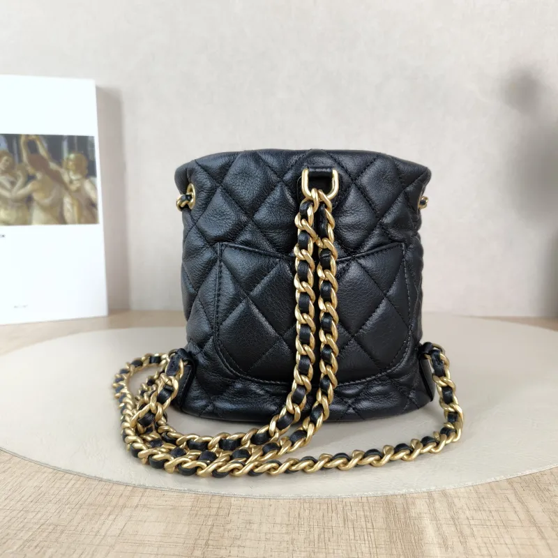 Chanel Backpack Backpack Black Calfskin Small16.5 × 12 × 16 cm — cover view 3 of 5