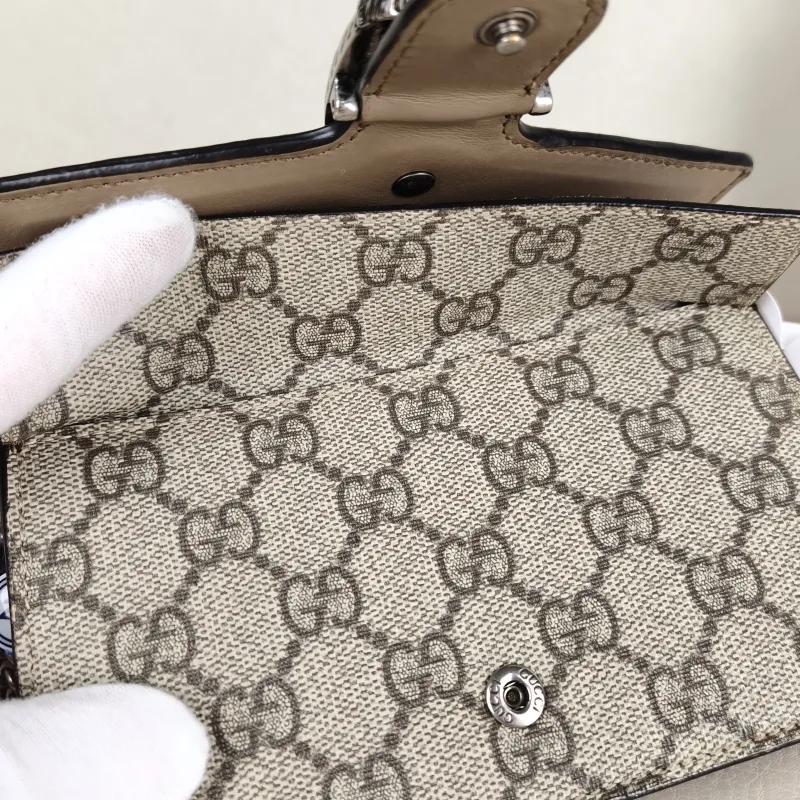 GUCCI Crossbody Bag Dionysus Monogram PV Cmini16.5 × 4.5 × 10 cm — detail view 10 of 14