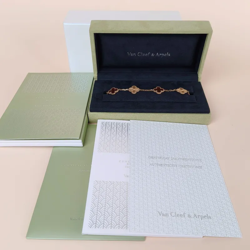 Van Cleef & Arpels Bracelet Alhambra Alhambra Collection Five-Motif Bracelet 18KR ose Gold Vintage Small 15.5cm 3.5cm — cover view 7 of 10
