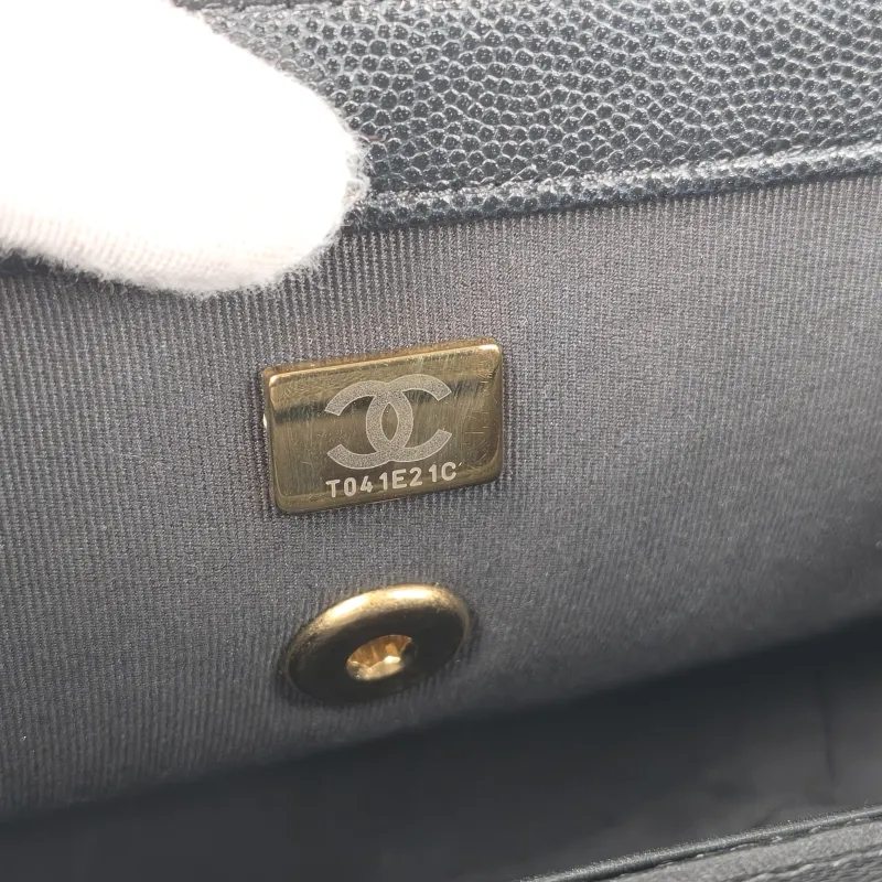 Chanel Crossbody Bag Box Black Calfskin One Size17 × 7 × 14.5 cm — detail view 10 of 12