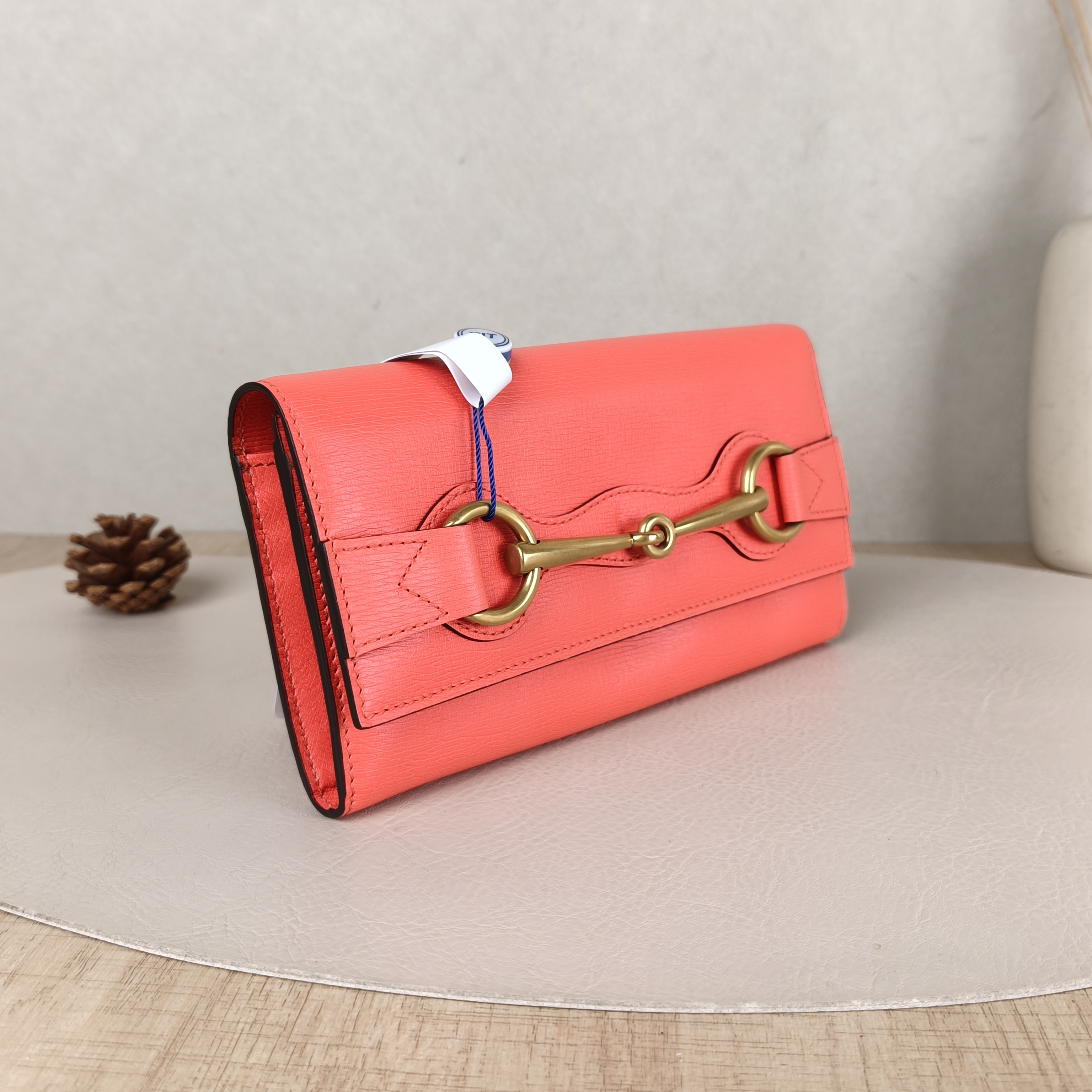 GUCCI Wallet Horsebit 1955Collection Horsebit Wallet Red Calfskin One Size19 × 3 × 10 cm — cover view 3 of 6