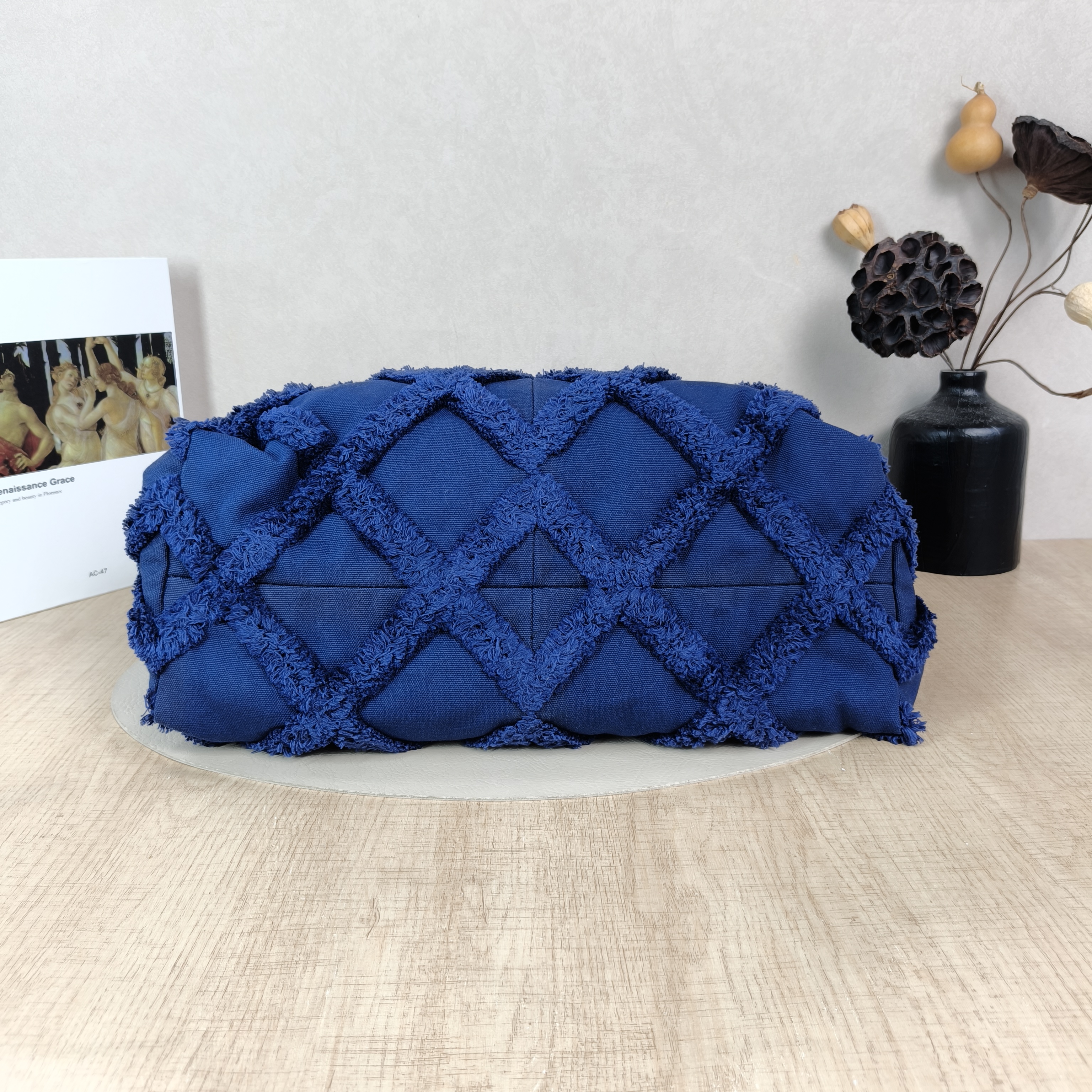 Chanel Shoulder Bag Blue Canvas One Size37 × 15 × 25 cm — cover view 3 of 6