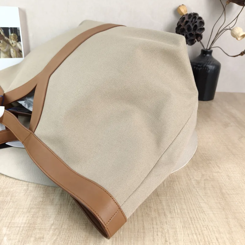 SAINT LAURENT Shoulder Bag Y Tote Bag Brown Canvas One Size 36 × 21 × 34 cm — detail view 4 of 11
