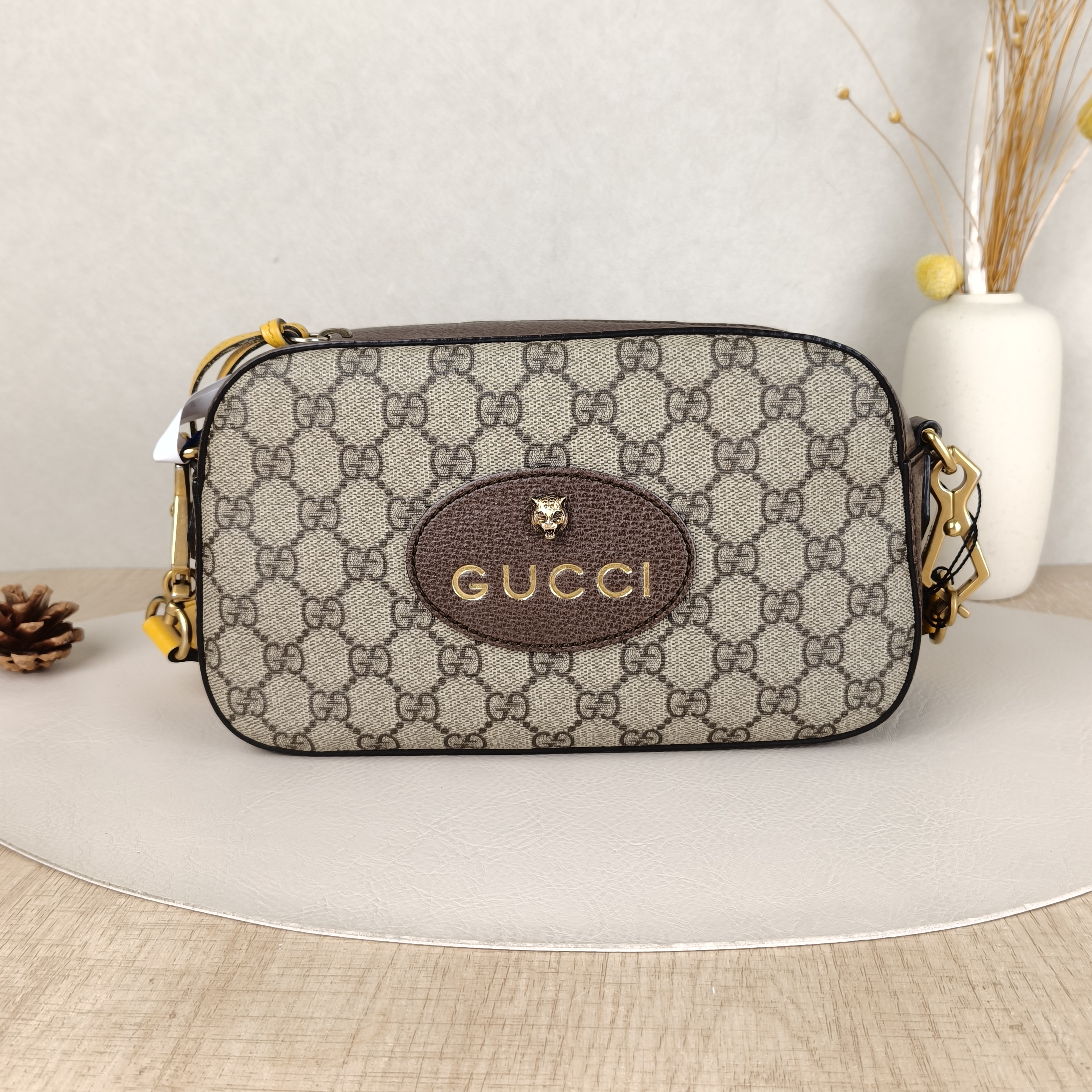 GUCCI Crossbody Bag Neo Vintage Camera Bag Monogram PVC Medium24 × 7 × 14.5 cm