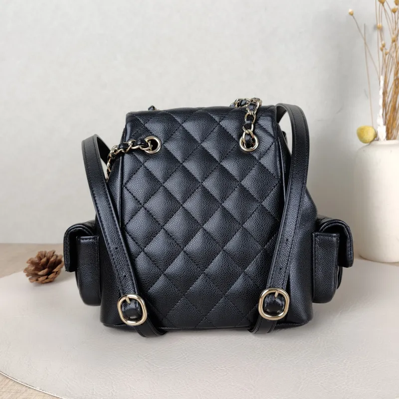 Chanel Backpackduma Black Calfskin Small18 × 9.5 × 19 cm — cover view 5 of 5