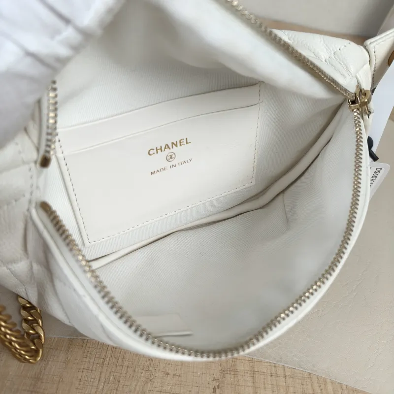 Chanel Belt Bag Belt Bag White Grained Calfskin One Size23 × 6 × 12 cm — detail view 10 of 13