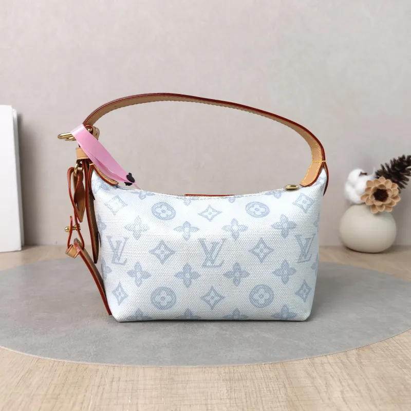 Louis Vuitton Shoulder Bag Pochette Hills Blue PVC One Size 18.5 × 6.5 × 11 cm — cover view 4 of 6