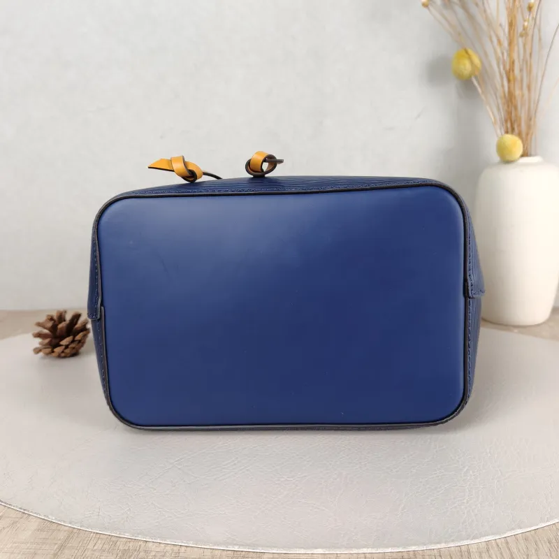 Louis Vuitton Crossbody Bag NÉONOÉ Bucket Bag BB Blue · Yellow Epi Embossed Calfskin BB 20 × 13 × 20 cm — cover view 2 of 5